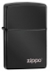 24756ZL High Polish Black Zippo Logo